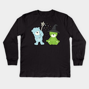 Too cute to be wicked Kids Long Sleeve T-Shirt